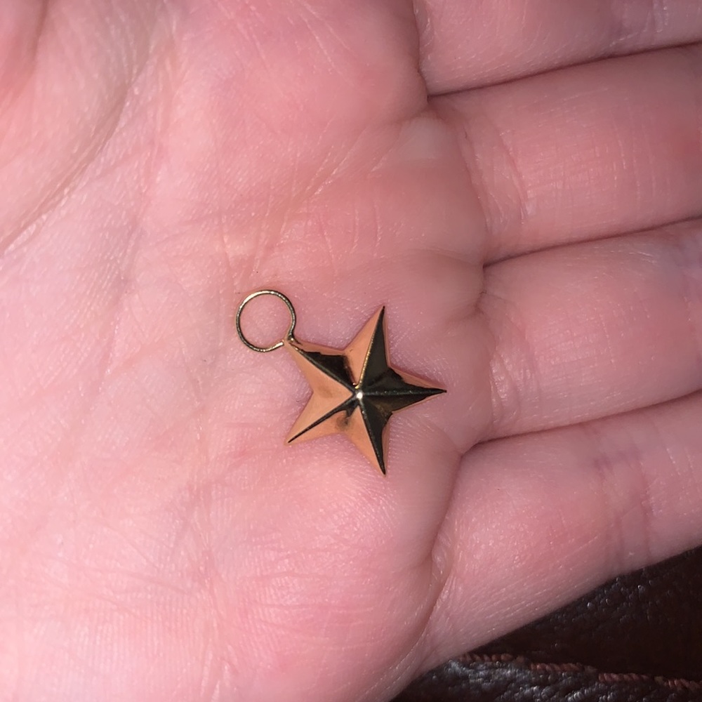 14k Gold Star Charm